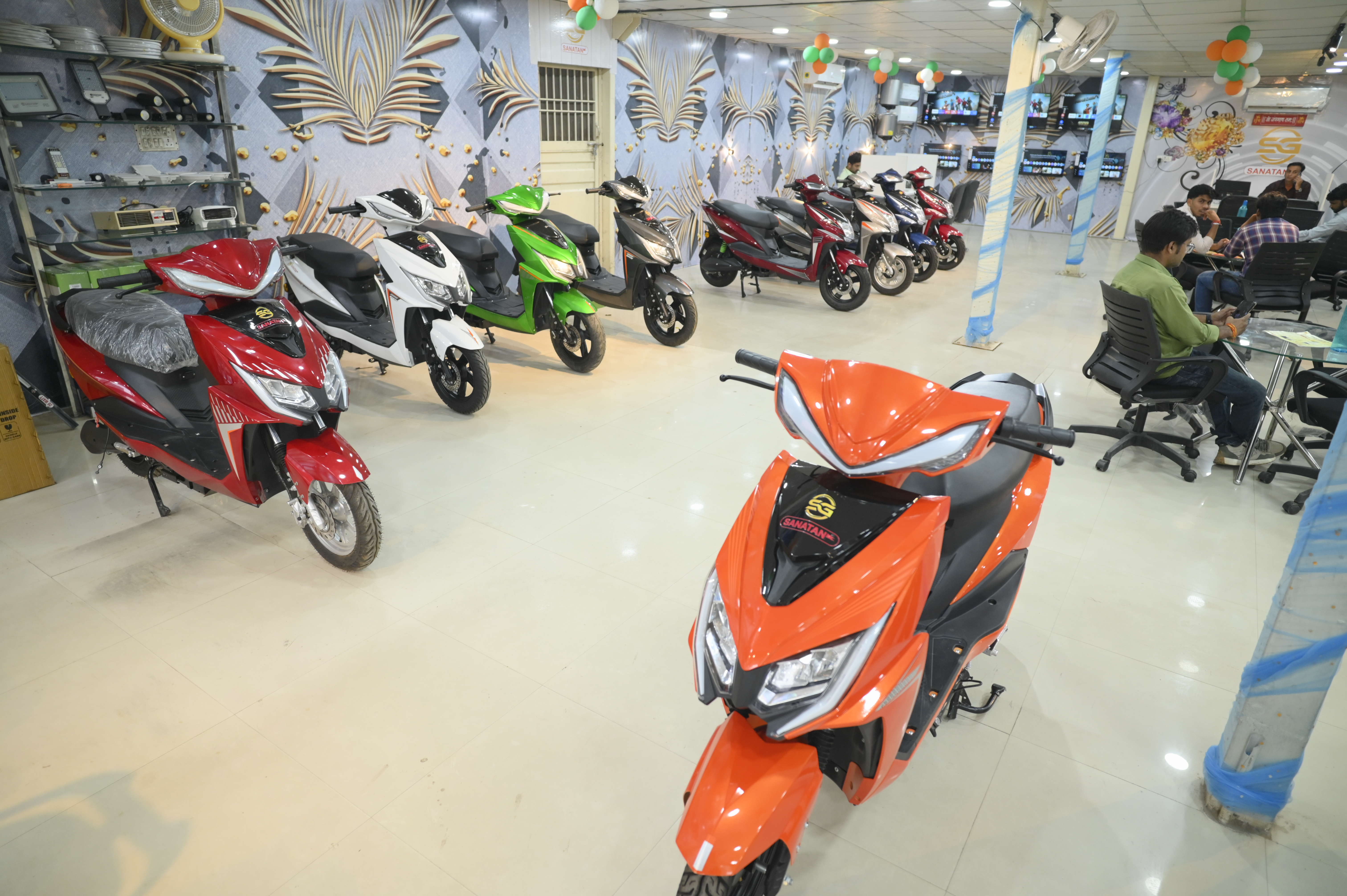 SG Sanatan electric mobility showroom